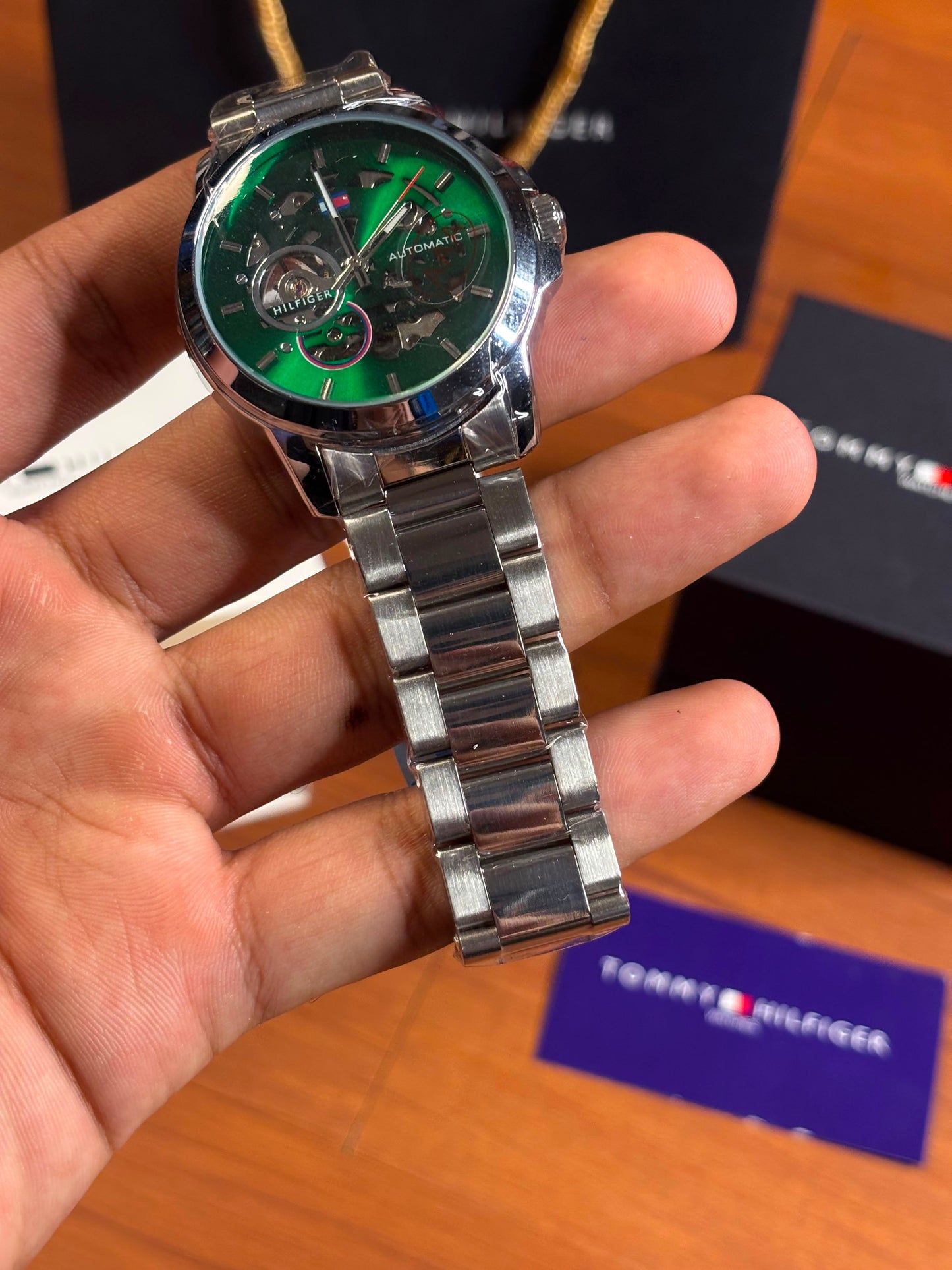 Tommy Hilfiger skeleton automatic