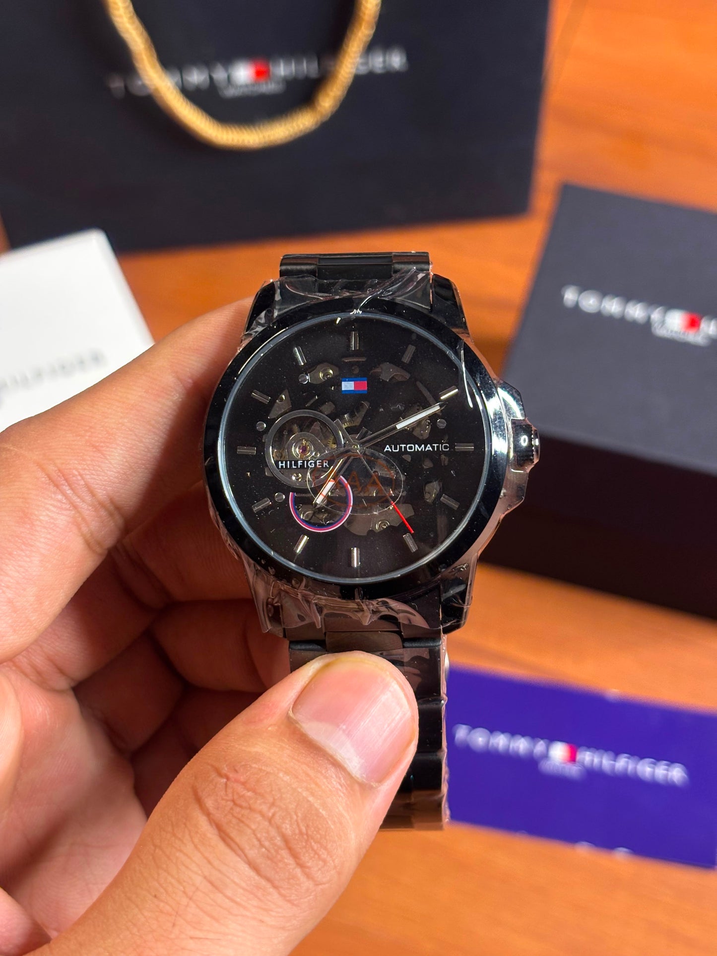 Tommy Hilfiger skeleton automatic