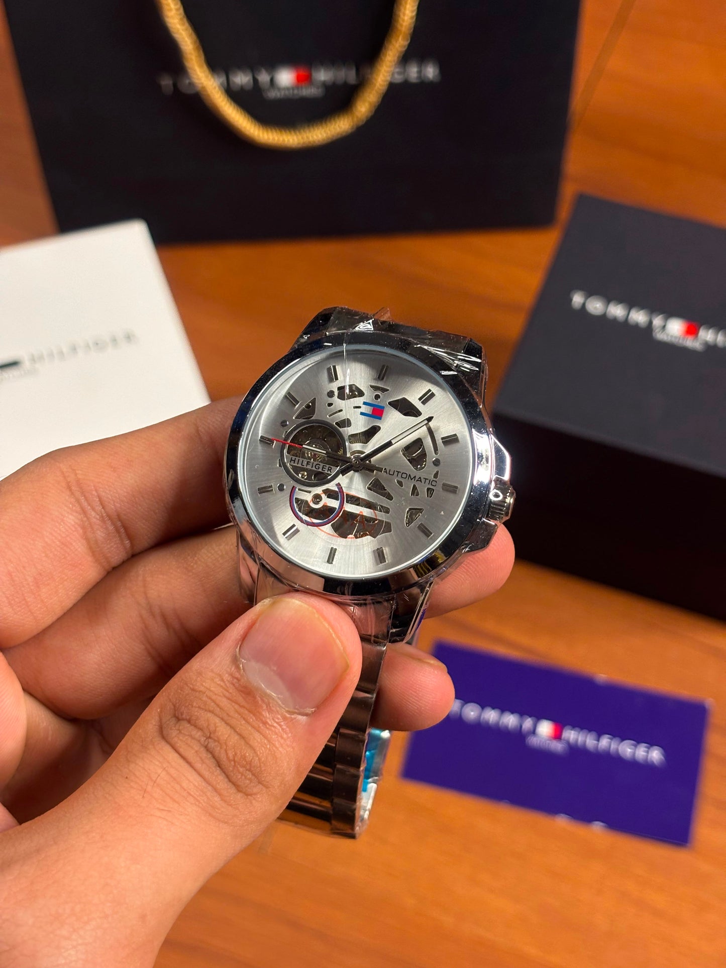 Tommy Hilfiger skeleton automatic