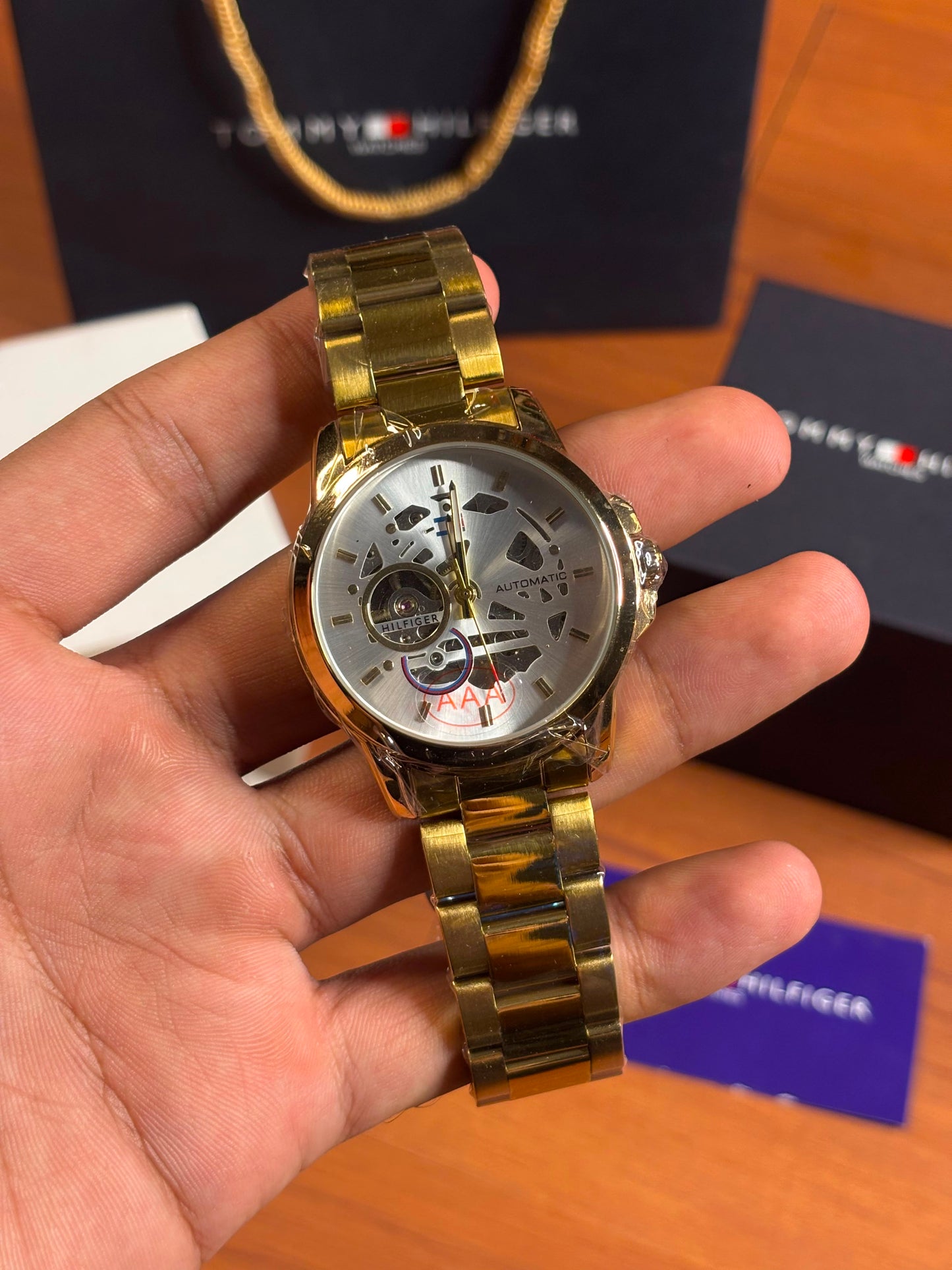 Tommy Hilfiger skeleton automatic