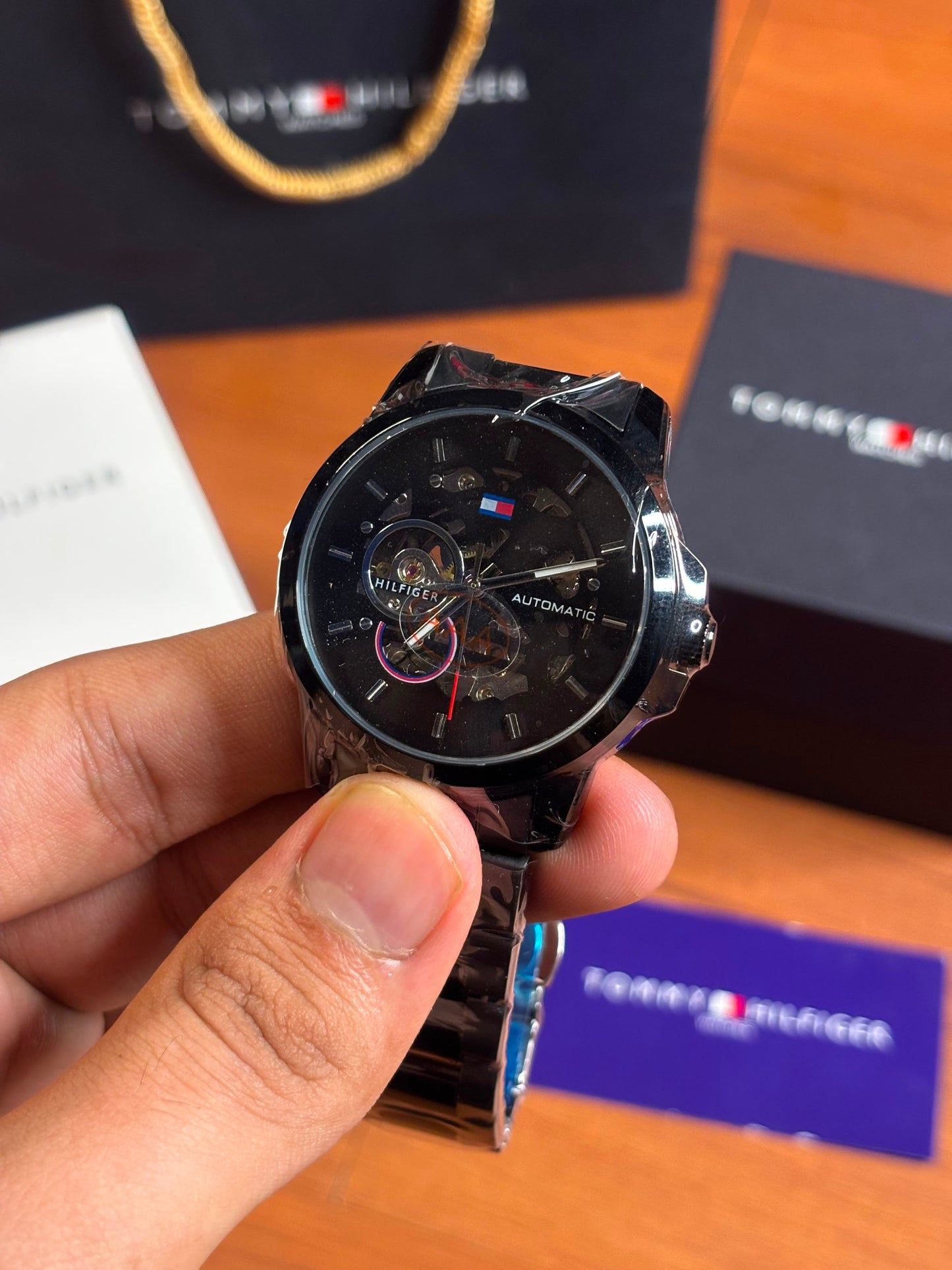 Tommy Hilfiger skeleton automatic