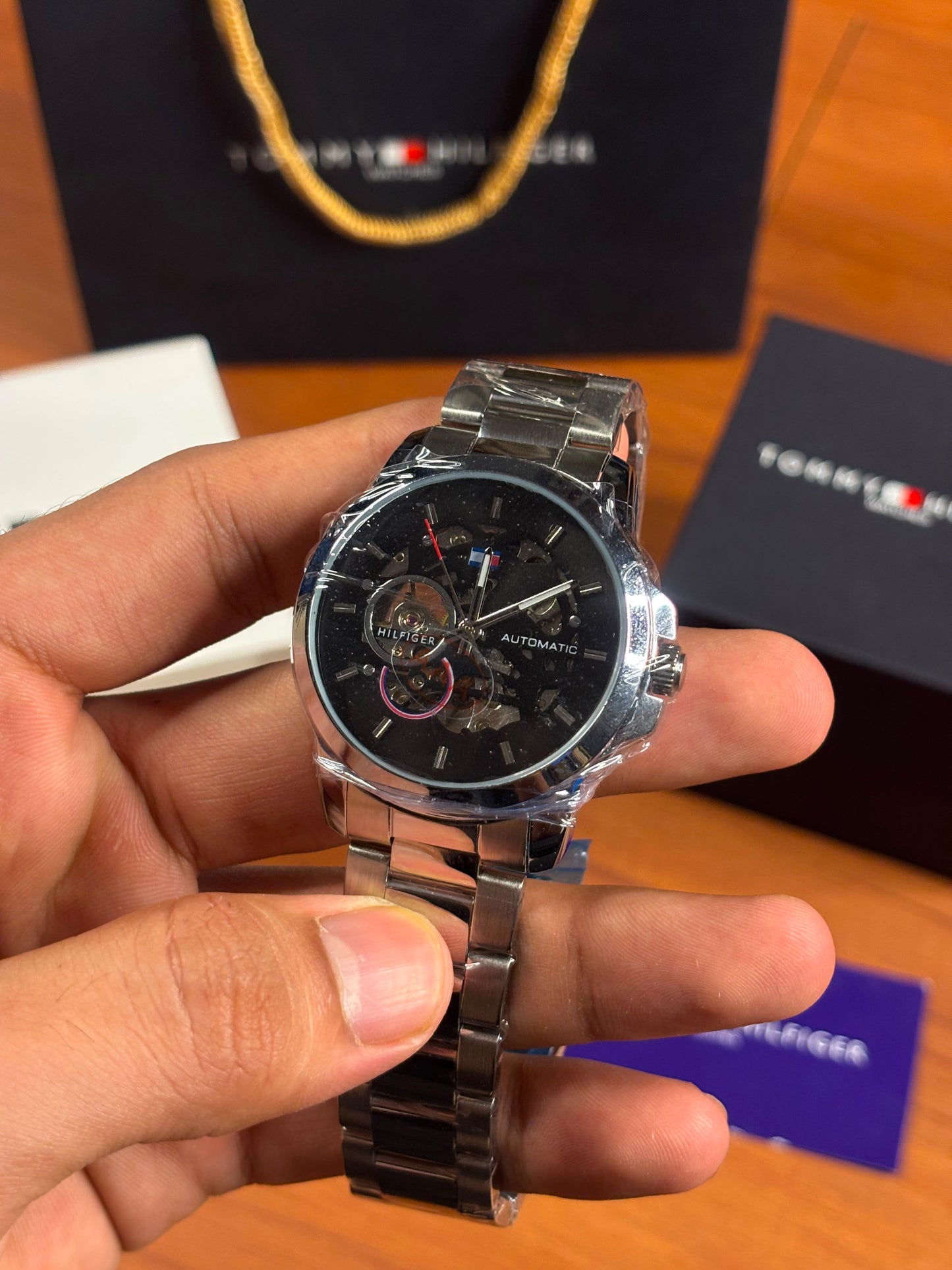 Tommy Hilfiger skeleton automatic