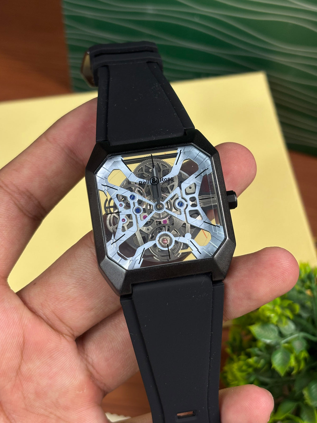 Bell&Rose BR03 Cyber automatic Black Silver Sky Blue Dial