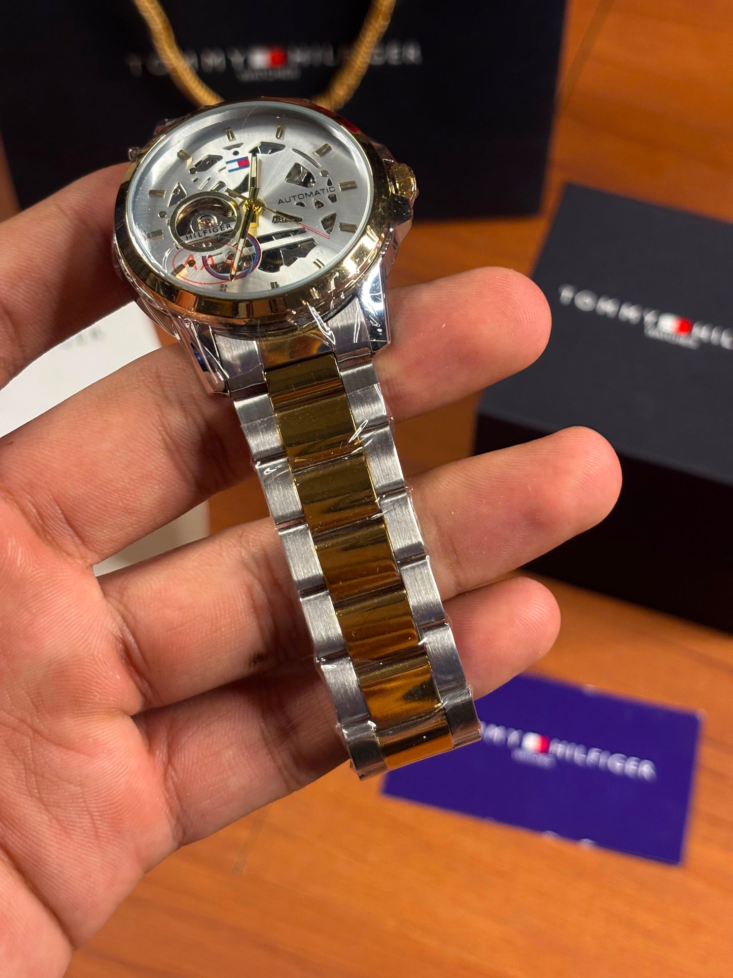 Tommy Hilfiger skeleton automatic