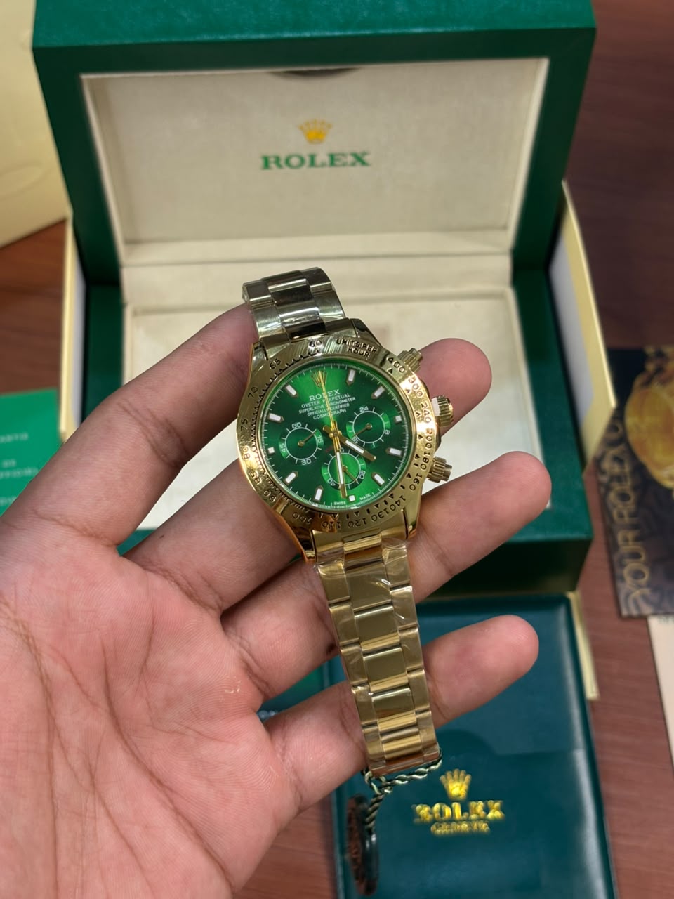 Role_x Daytona Oyster Perpetual Green Dial