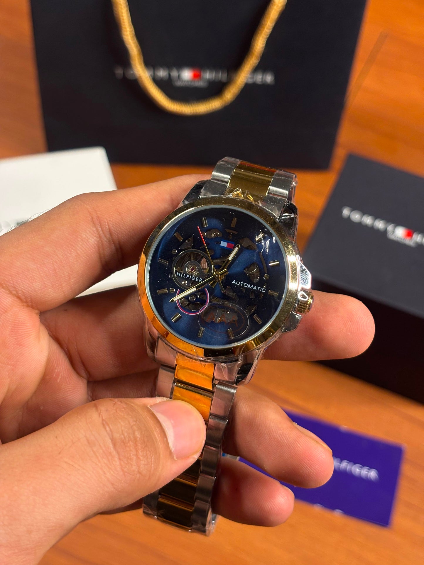Tommy Hilfiger skeleton automatic