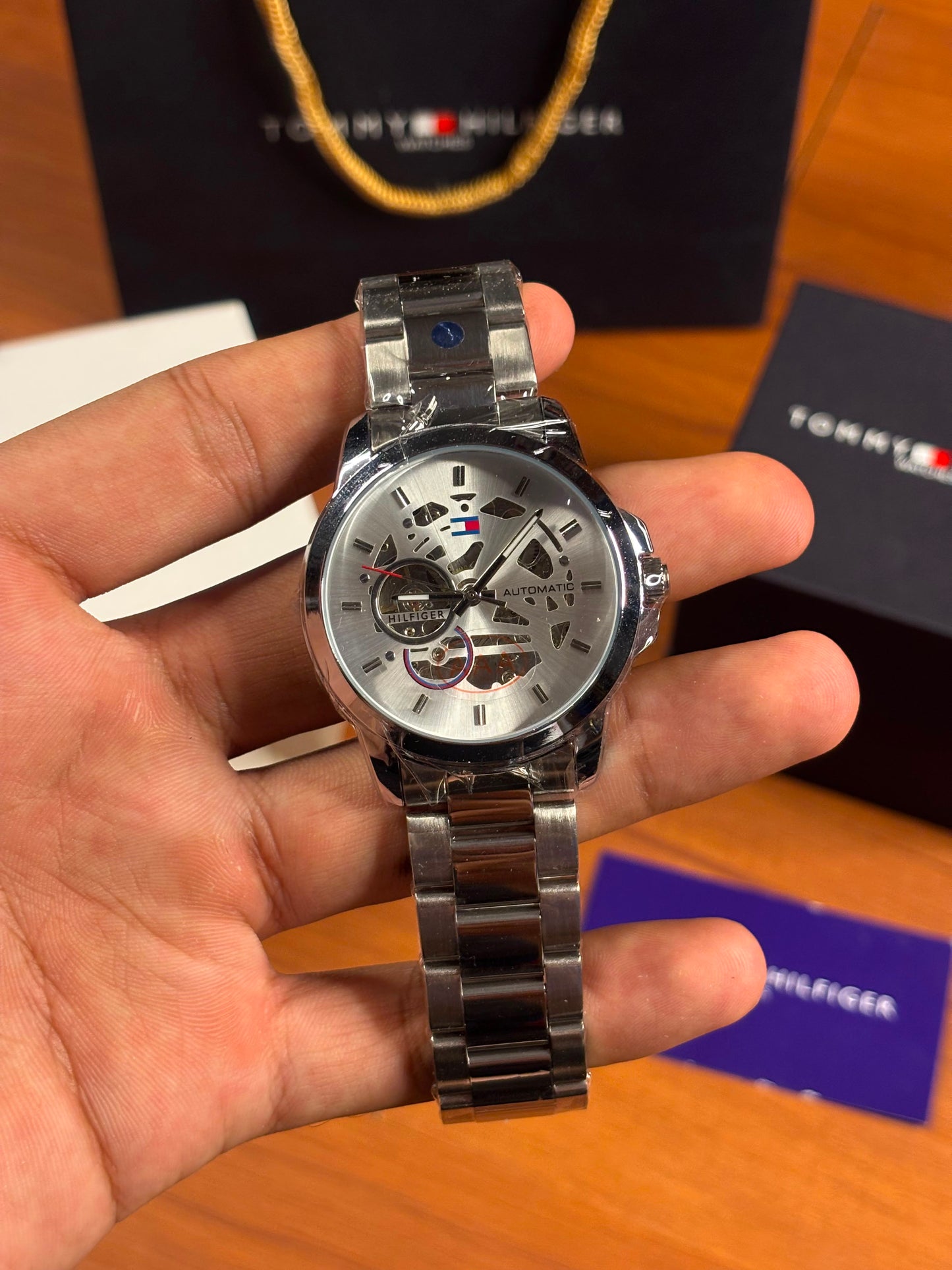 Tommy Hilfiger skeleton automatic